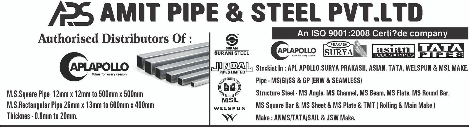 Image for AMIT PIPE & TUBE